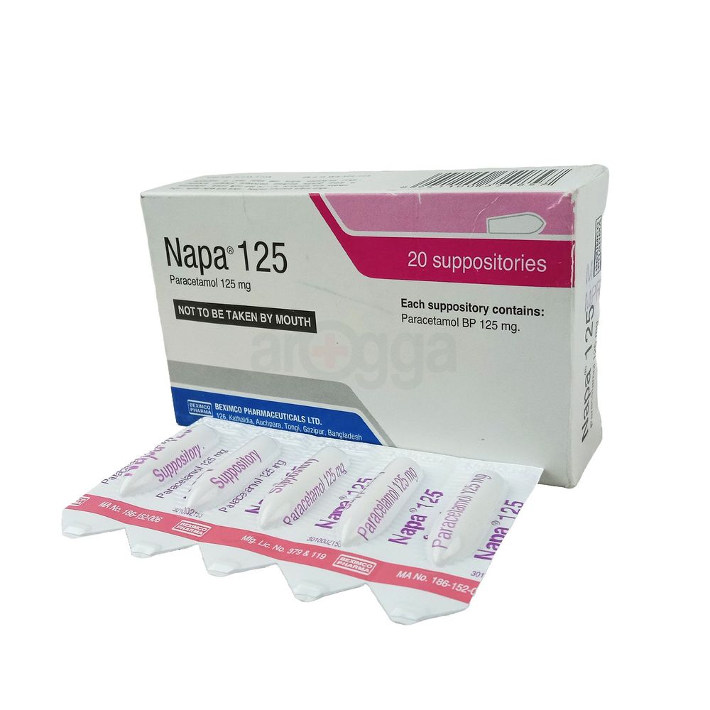 napa125-supp Napa 125 mg Suppository - Image 1